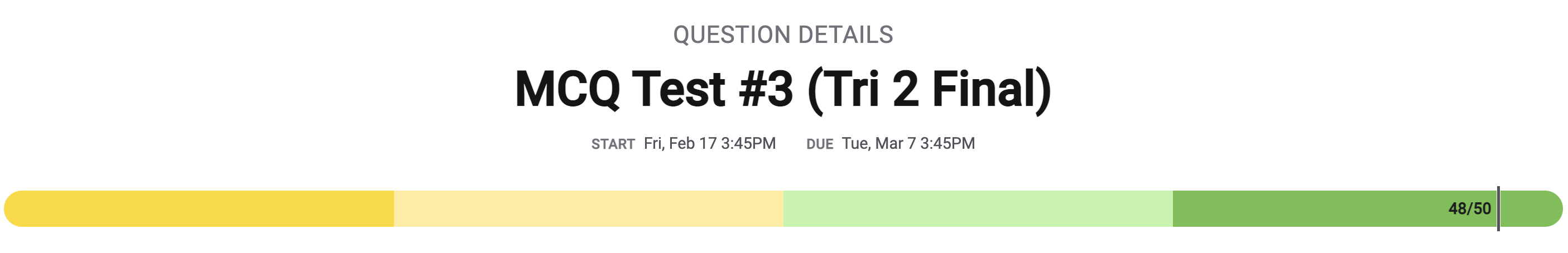 Results: 48/50