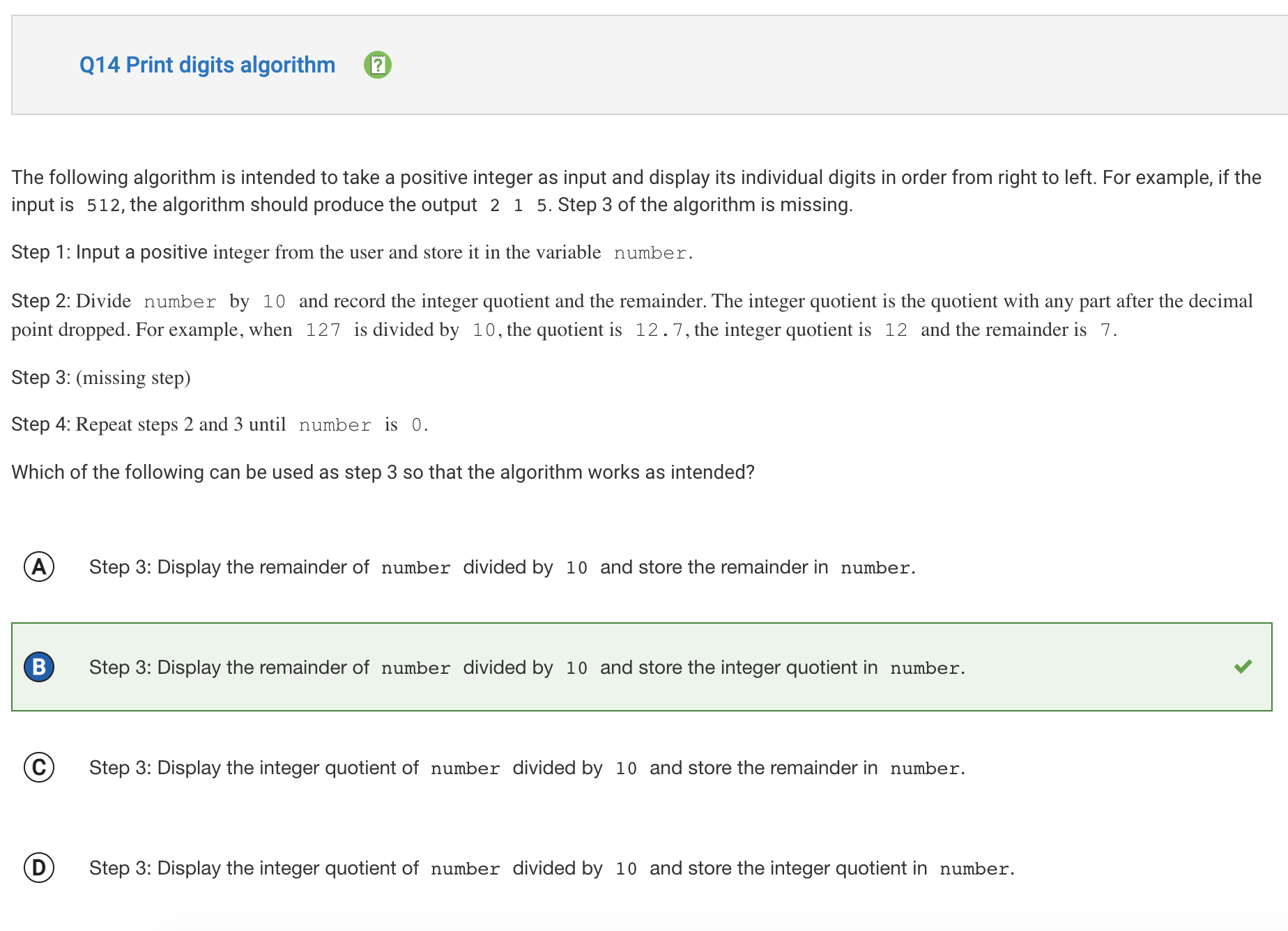 Question 14